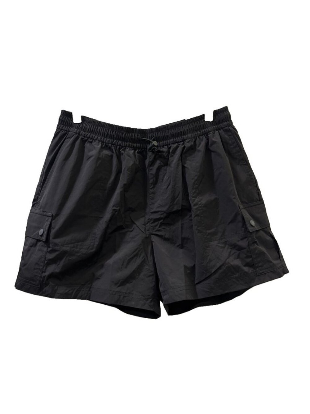 PINK Victoria's Secret Satin Parachute Cargo Shorts High Rise Black S/P